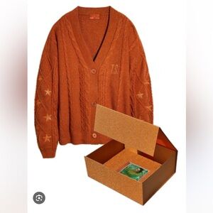 Taylor Swift Life of a Showgirl Cardigan box and cd in Xs/S